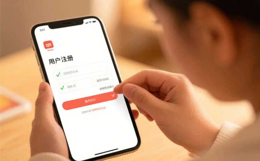 长征平台注册填写信息截图